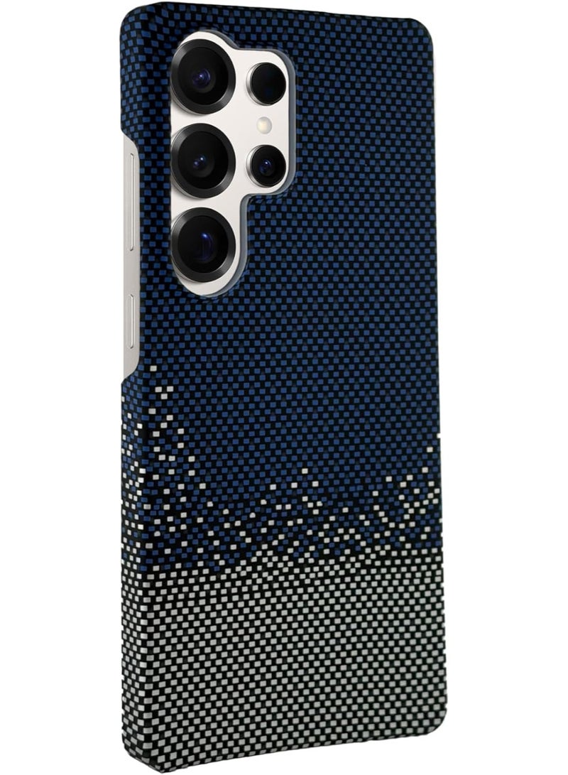 Phoni Ultra Slim Magnetic Case for Samsung Galaxy S25 Ultra, MagSafe-Compatible Phone Case, Thin Lightweight Design, Carbon Fiber Style, Raised Camera Protection (Azure – Blue Carbon) - Image 3